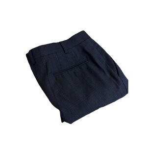 Lauren Ralph Lauren Mens 38x27 Blue Plaid Wool Blend Dress Pants Classic Fit